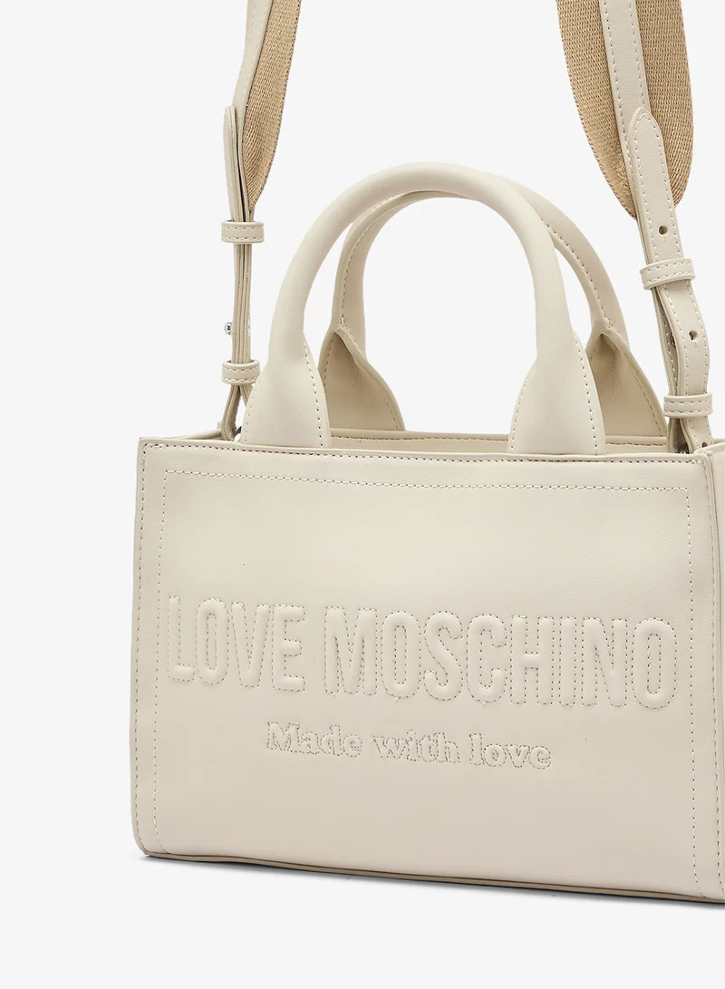 Love Moschino  Signature Love GRS PU Shopper Tote for Women | Best Price UAE